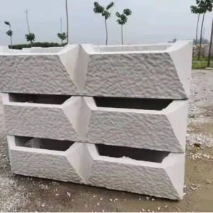 Fish nest slope protection brick